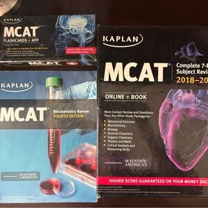 Kaplan MCAT Complete Book Set + Flashcards
